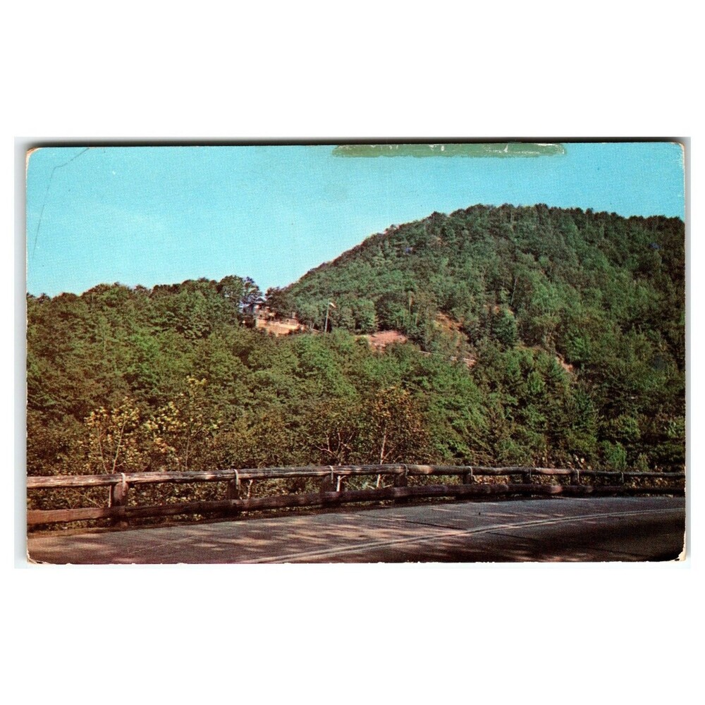 Vintage Rip's Lookout Point Catskill Mountains NY Plastichrome Postcard